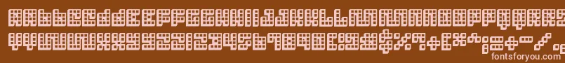 fuente Trick3D ffy – Fuentes Rosadas Sobre Fondo Marrón