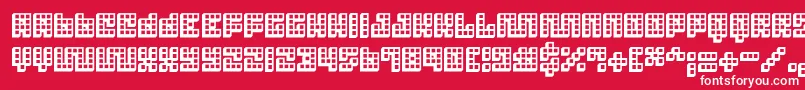 Trick3D ffy Font – White Fonts on Red Background