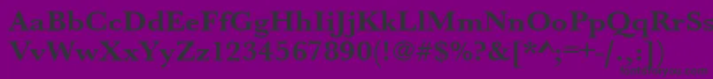 UrwbaskertwidBold Font – Black Fonts on Purple Background