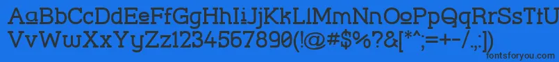 StreetCornerSlabUpper Font – Black Fonts on Blue Background