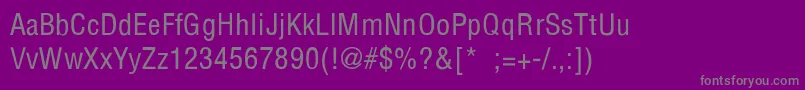 HelveticaConth Font – Gray Fonts on Purple Background