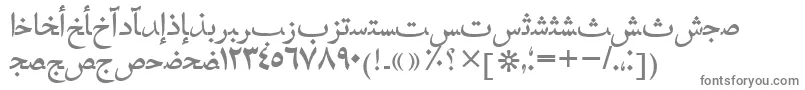 Hafizarabictt Font – Gray Fonts on White Background