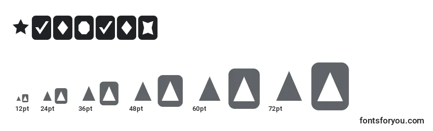 Cutouts Font Sizes