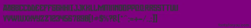 Gagarin ffy Font – Black Fonts on Purple Background