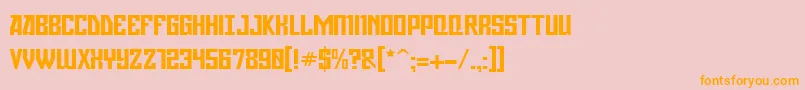 En savoir plus sur la police Gagarin ffy Police Gagarin ffy – polices orange sur fond rose