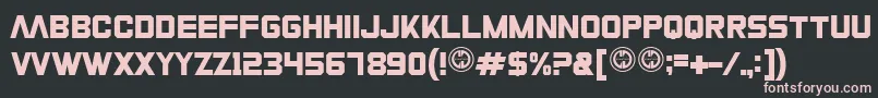 Zeroathletics Font – Pink Fonts on Black Background
