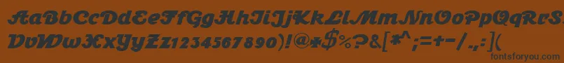 Stein1BoldDb Font – Black Fonts on Brown Background