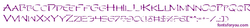 Perdv2e Font – Purple Fonts on White Background