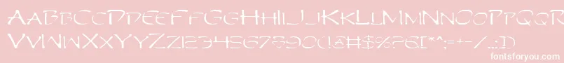 Perdv2e Font – White Fonts on Pink Background