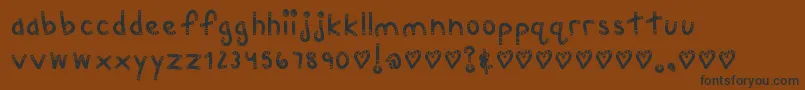 MtfChunkie Font – Black Fonts on Brown Background