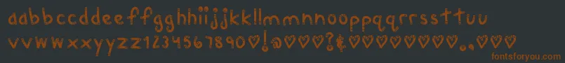 MtfChunkie Font – Brown Fonts on Black Background