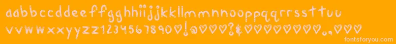 MtfChunkie Font – Pink Fonts on Orange Background