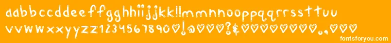 MtfChunkie Font – White Fonts on Orange Background