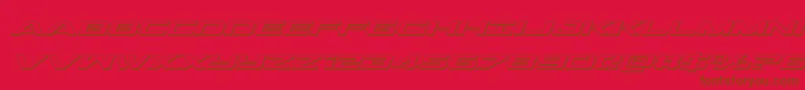 Outrider3Dital Font – Brown Fonts on Red Background