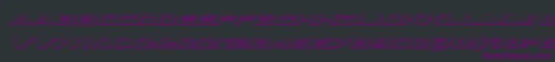 Outrider3Dital Font – Purple Fonts on Black Background