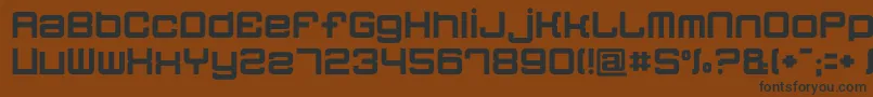 Quatron Font – Black Fonts on Brown Background