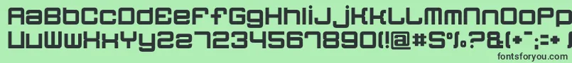 Lisätietoja Quatron-fontista Quatron-fontti – mustat fontit vihreällä taustalla