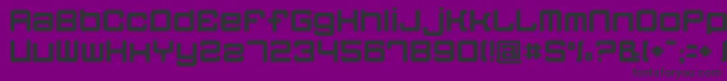 Quatron Font – Black Fonts on Purple Background