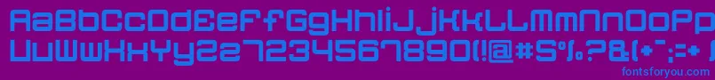 En savoir plus sur la police Quatron Police Quatron – polices bleues sur fond violet