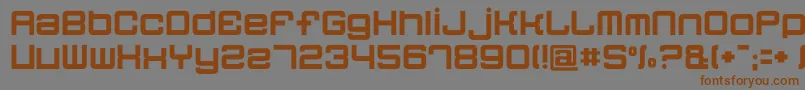 Quatron Font – Brown Fonts on Gray Background