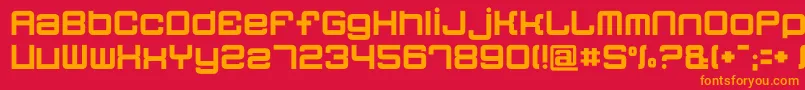 Más sobre la fuente Quatron fuente Quatron – Fuentes Naranjas Sobre Fondo Rojo