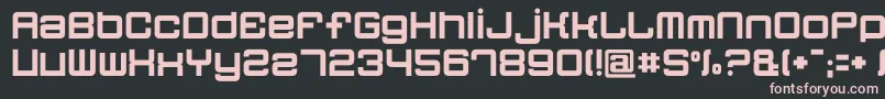 Quatron Font – Pink Fonts on Black Background