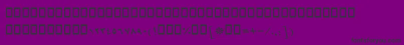 BMashhadItalic Font – Black Fonts on Purple Background