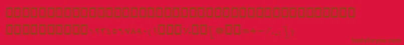 BMashhadItalic Font – Brown Fonts on Red Background