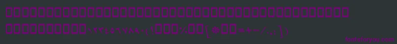 BMashhadItalic Font – Purple Fonts on Black Background