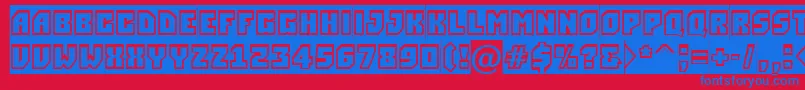 ASimplergrsl-fontti – siniset fontit punaisella taustalla