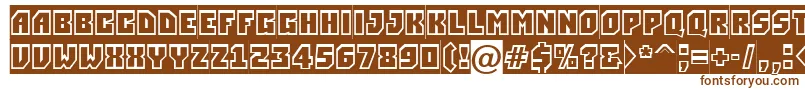 ASimplergrsl Font – Brown Fonts on White Background