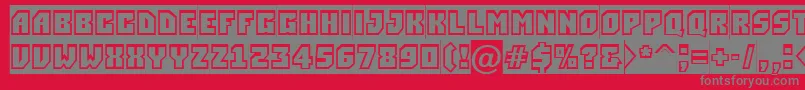 ASimplergrsl Font – Gray Fonts on Red Background