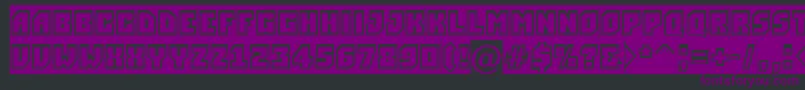 Шрифт ASimplergrsl – фиолетовые шрифты на чёрном фоне