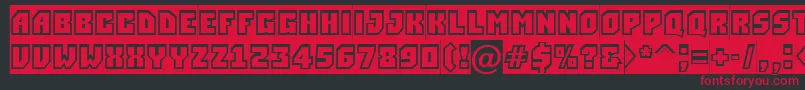 ASimplergrsl Font – Red Fonts on Black Background