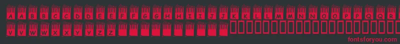 fuente KrPopcornTime – Fuentes Rojas Sobre Fondo Negro