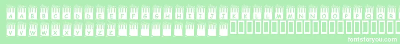 Saiba mais sobre a fonte KrPopcornTime Fonte KrPopcornTime – fontes brancas em um fundo verde