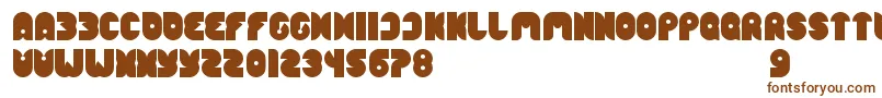 Шрифт FunnySport – коричневые шрифты на белом фоне