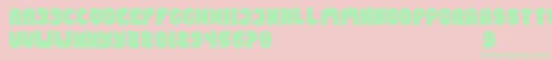 FunnySport Font – Green Fonts on Pink Background