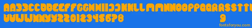 More about FunnySport Font FunnySport Font – Orange Fonts on Blue Background