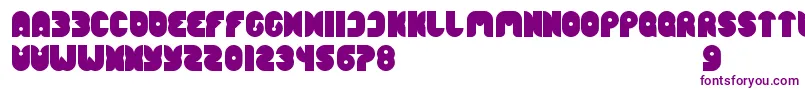 Więcej informacji o czcionce FunnySport Czcionka FunnySport – fioletowe czcionki na białym tle