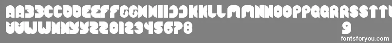 Шрифт FunnySport – белые шрифты на сером фоне