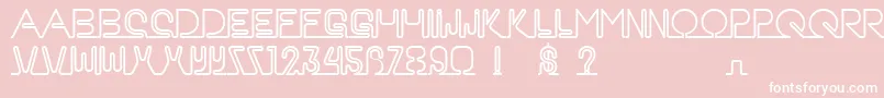 AaNeon-Schriftart – Weiße Schriften auf rosa Hintergrund