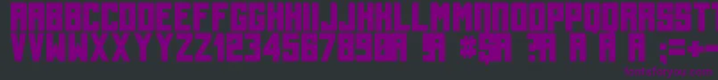 TallBolder Font – Purple Fonts on Black Background