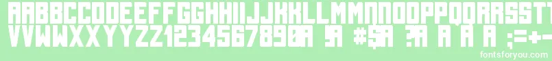 TallBolder Font – White Fonts on Green Background