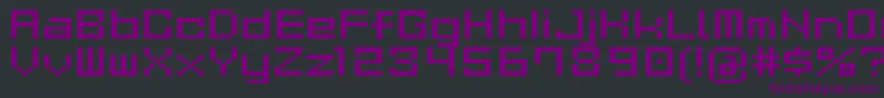 GauFontCubeR Font – Purple Fonts on Black Background