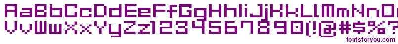GauFontCubeR Font – Purple Fonts on White Background
