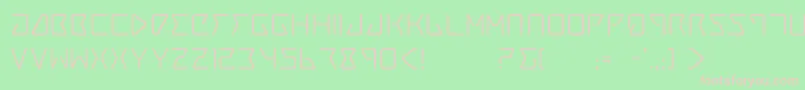 Tracer Font – Pink Fonts on Green Background