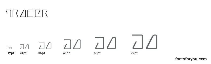 Tracer Font Sizes