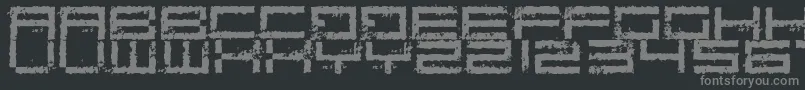 Więcej informacji o czcionce RustingRobotica Czcionka RustingRobotica – szare czcionki na czarnym tle