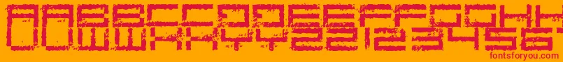 Más sobre la fuente RustingRobotica fuente RustingRobotica – Fuentes Rojas Sobre Fondo Naranja
